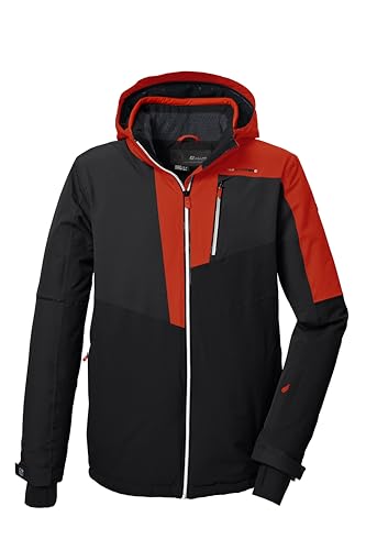 killtec Herren Skijacke/Funktionsjacke mit abzippbarer Kapuze und Schneefang KSW 76 MN SKI JCKT, cloud grey, L, 41964-000 im Sale